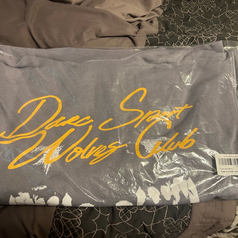 Darc Sport - Out For Blood Pierce Hoodie - Mens XL - NWT - Purple Stone/Gold - Picture 5 of 5